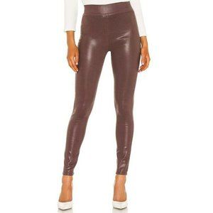 L'Agence Rochelle High Rise Pull On Mahogany Coated Jeans Size XS New